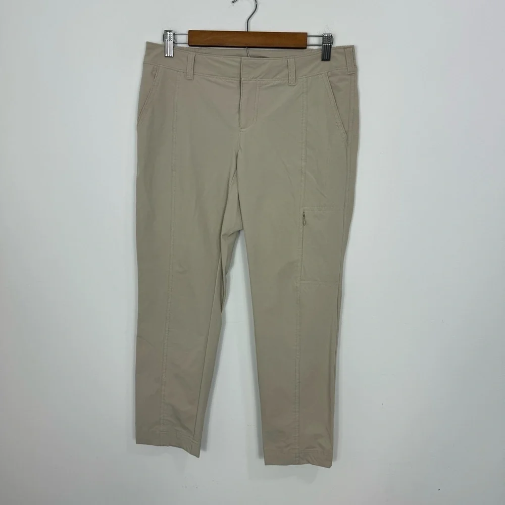 Athleta Women’s Beige Palisade Ankle Pull-On Pants Travel Commute Vacation 6
